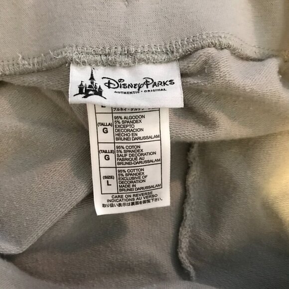 Disney Parks Disney Princess Gray Sweatpants adult Large "Happily Ever After" - Picture 6 of 13